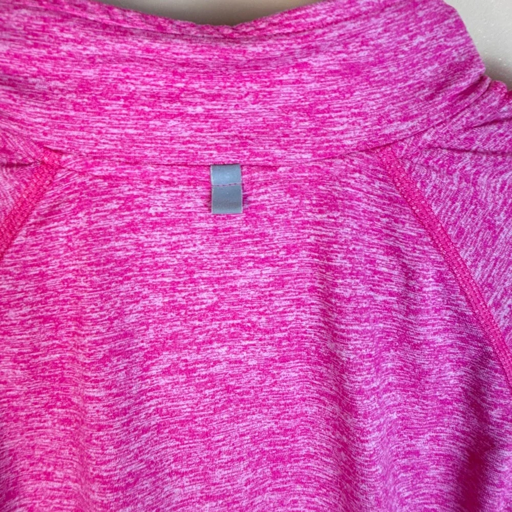 Nike Element Dri-FIT Women Pink Heathered Half Zip Running Pullover Size S